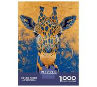 Puzzle 1000 Pièces pour Adultes, Royal Giraffe, Divertissement Intérieur, Activité Familiale De Noël, Découpe Précise, 52x38cm/1000pcs