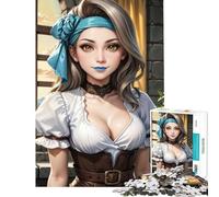 Puzzle 1000 pièces pour Adultes Ruby Puzzle 1000 pièces Jouet éducatif Cadeau d'anniversaire Divertissement en Famille et soirée Jeux (38x26cm)