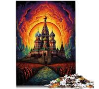 Puzzle 1000 pièces pour Adultes Russie carré Rouge Jeu Jouets pour Cadeau Familial 26x38cm Améliorer l'amour Entre Les Couples pour Les 14 Ans et Plus