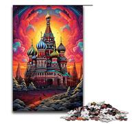 Puzzle 1000 pièces pour Adultes Russie carré Rouge Jeu Pratique décoration d'intérieur Unique et Cadeaux 75 x 50 cm