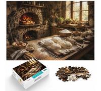 Puzzle 1000 pièces pour Adultes, Rustic Bakery Scene with Fresh Dough