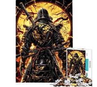 Puzzle 1000 pièces pour Adultes Samouraï Kintsugi doré Jeu de détente Décoration intérieure Idéal comme Cadeau pour Toute la Famille (Dimensions 38x26cm)
