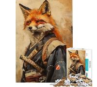Puzzle 1000 pièces pour Adultes Samurai Fox Jeu éducatif et Stimulant Cadeau d'anniversaire (Dimensions 38x26cm)
