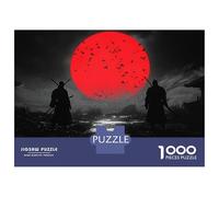 Puzzle 1000 Pièces pour Adultes Samurai Silhouettes Puzzle pour Adultes - Jeu Manuel - Améliore La Mémoire - Cadeau Anti-Stress 38x26cm/1000pcs