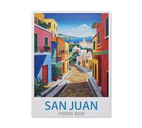 Puzzle 1000 Pièces pour Adultes，San Juan, Porto Rico，Ensembles De Puzzle De Défi Cérébral pour Enfants, Jeux Éducatifs pour Enfants, Cadeau De Divertissement（38x26cm）-EJ29