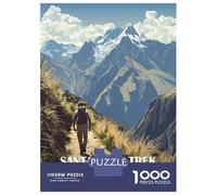 Puzzle 1000 Pièces pour Adultes Santa Cruz Trek Peru Puzzles pour Adultes, Jeu De Réflexion Difficile, Cadeau Unique pour Un Anniversaire Ou Noël 70x50cm/1000pcs