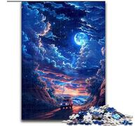 Puzzle 1000 pièces pour Adultes Scène de rêve en Bois, ce Qui en Fait Un Excellent Cadeau pour s'amuser en Famille 50x75cm pour Un Cadeau d'anniversaire, de Vacances, de Noël ou d'halloween