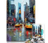Puzzle 1000 pièces pour Adultes, scène de Rue de New York, Aide Le Cerveau à exercer, Jouets addictifs pour cultiver la Patience, Collection d'artistes, Beaux-Arts 38x26cm