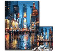 Puzzle 1000 pièces pour Adultes, scène de Rue de New York, pour Les Adolescents, Les Couples et Les Amis pour Les Anniversaires et Noël 50x75cm