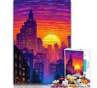 Puzzle 1000 pièces pour Adultes, scènes urbaines et urbaines pour Adolescents, activité Amusante pour la Maison, Jouets pour Les Jours de Pluie, Cadeaux d'anniversaire (Taille 75x50cm)