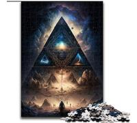 Puzzle 1000 pièces pour Adultes Secrets de la Pyramide Puzzle en Carton Taille 26x38cm Jeu de réflexion pour Adolescents, Cadeau de Vacances idéal