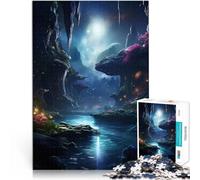 Puzzle 1000 pièces pour Adultes Sérénité du lac Spatial Entraînez Votre Cerveau et Vos Mains Bon Cadeau 75x50cm