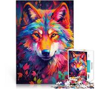 Puzzle 1000 pièces pour Adultes Série Wolf Art Style 11 Jouets de Divertissement Familial Cadeaux du Père Noël Secret 75x50cm