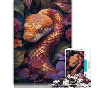 Puzzle 1000 pièces pour Adultes Serpents dans Les Fleurs, 1000 pièces pour Adultes, Jouets éducatifs, Jeux Anti-Stress, décoration Murale 50x75cm