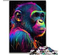 Puzzle 1000 pièces pour Adultes Singe Animal Pop Art JigsawPuzzle 1000 pièces pour Adultes Fête d'anniversaire pour Hommes Femmes Taille 26X38CM