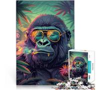 Puzzle 1000 pièces pour Adultes Singe de la Marijuana pour Le Jeu éducatif Challenge Toy Collection d'artistes, Beaux-Arts 52x38cm