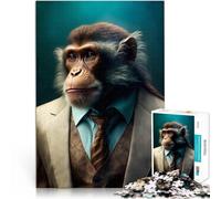 Puzzle 1000 pièces pour Adultes Singe Difficile à réaliser mais Amusant et Humoristique Offrir en Cadeau à Toute la Famille 38x26cm