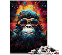 Puzzle 1000 pièces pour Adultes Singes en colère Puzzle Impossible 26x38cm Chaque pièce est Unique - Jeu Familial Stimulant et Amusant pour Les Adolescents de 14 Ans et Plus