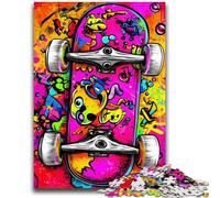 Puzzle 1000 pièces pour Adultes, Skateboard, à partir de 14 Ans, idéal pour Les Couples, idéal pour Les Amis et la Famille, 26x38cm