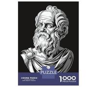 Puzzle 1000 Pièces pour Adultes Socrates Philosopher Bust Puzzles pour Adultes, Jouets Anti-Stress, Découpe De Précision, Cadeaux pour Les Amis Et La Famille 70x50cm/1000pcs
