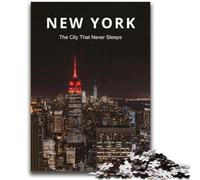 Puzzle 1000 pièces pour Adultes Soirée dansante New York Art Jeu éducatif Familial Décoration Murale Cadeaux d'anniversaire et de Noël Uniques (Taille 38x52cm)