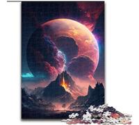 Puzzle 1000 pièces pour Adultes, Sommet de Montagne Mystique, Puzzle en Bois, pour Noël et Le Nouvel an (Taille 50x75cm)