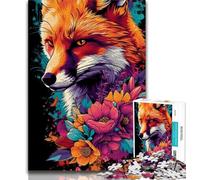 Puzzle 1000 pièces pour Adultes Space Fox 1000 pièces pour Adolescents renforce l'amour Entre Les Couples à partir de 14 Ans 38x26cm
