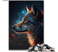 Puzzle 1000 pièces pour Adultes Space Wolf en Carton, Cadeau pour Hommes et Femmes, idéal pour Tous Les Jours et Occasions spéciales, 1000 pièces(26x38cm)