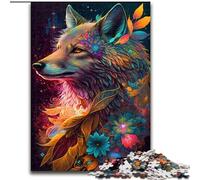 Puzzle 1000 pièces pour Adultes Spirit Wolf Puzzle en Carton, Cadeau de Noël, idéal pour Bureau, Chambre, Salon Décoration 1000 pièces(26x38cm)