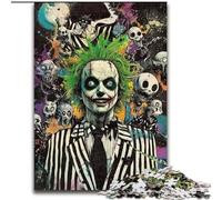 Puzzle 1000 pièces pour Adultes Squelette Clown Puzzles impossibles pour Adultes 50x75cm Cadeau Parfait pour Les Parents, Les Amoureux, Les Amis - 14 Ans et Plus