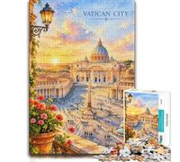 Puzzle 1000 pièces pour Adultes, St. Peter's Basilica, Vatican City-2 | Pour progresser pièce après pièce : Puzzle 1000 pièces pour adultes ; pour une activité tranquille chez soi.