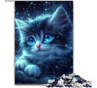 Puzzle 1000 pièces pour Adultes Star Cat, Puzzle 1000 pièces, Interaction familiale et Cadeau Amusant, Design Abstrait Dynamique (Taille 26x38cm)