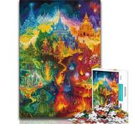 Puzzle 1000 pièces pour Adultes, Statues de Bouddha, Jeux éducatifs, décoration d'intérieur, idéal comme Cadeau pour Toute la Famille (38x26cm)