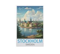 Puzzle 1000 Pièces pour Adultes，Stockholm Suède，Puzzle De Défi Cérébral pour Enfants, Jeux Éducatifs pour Enfants, Cadeau De Divertissement（50x70cm）-FW15