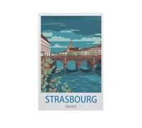 Puzzle 1000 Pièces pour Adultes，Strasbourg, France，Puzzle De Défi Cérébral pour Enfants, Jeux Éducatifs pour Enfants, Cadeau De Divertissement（50x70cm）-FZ95