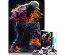 Puzzle 1000 pièces pour Adultes Street Dance Girl Jeu Familial Cadeau d'anniversaire Défi Haute difficulté (50x75cm)