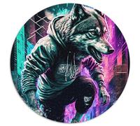 Puzzle 1000 pièces pour Adultes Street Wolf, Casse-tête Difficile pour Adultes, Jeu de réflexion pour Adolescents, pour Une soirée de Jeux en Famille (67,5x67,5cm)