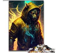 Puzzle 1000 pièces pour Adultes Street Wolf Puzzle 1000 pièces Activité de cohésion familiale, Cadeau de décoration intérieure, Jeu de Jouets en Famille (Taille 26x38cm)