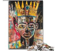 Puzzle 1000 pièces pour Adultes, Style Basquiat, Motif Couronne, idéal pour la décoration intérieure, Cadeau de Noël et du Nouvel an pour Les Adolescents (Taille 26x38cm)