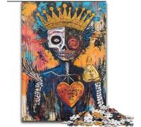 Puzzle 1000 pièces pour Adultes, Style Basquiat, Roi, pour stimuler Le Cerveau, Jouets addictifs pour cultiver la Patience, décoration Parfaite (Taille 50x75cm)