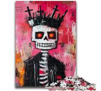 Puzzle 1000 pièces pour Adultes, Style Basquiat, Roi Squelette, Jouets éducatifs et éducatifs, Jeux en Famille, renforce l'amour Entre Couples, 50x75cm