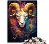 Puzzle 1000 pièces pour Adultes, Style Graffiti, chèvre, à partir de 14 Ans, Jouet éducatif et décompressant, idéal comme Cadeau, 50x75cm