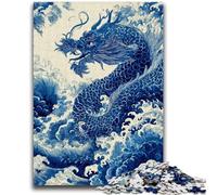 Puzzle 1000 pièces pour Adultes, Style Japonais, Dragon, Jouet éducatif et intellectuel, idéal comme Cadeau, 50x75cm