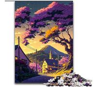 Puzzle 1000 pièces pour Adultes, Style Japonais, en Carton, idéal pour se détendre, idéal comme Cadeau de Noël ou décoration d'intérieur(1000 pièces, 26x38cm)