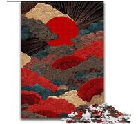 Puzzle 1000 pièces pour Adultes Style Japonais Vagues, Jouet éducatif idéal comme Cadeau pour Toute la Famille à partir de 14 Ans (Taille 50x75cm)
