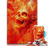 Puzzle 1000 pièces pour Adultes, Style Mexicain, Motif tête de Mort, décoration Murale Artistique et idée Cadeau d'anniversaire pour Amis, Bureau (Taille 75x50cm)