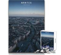 Puzzle 1000 pièces pour Adultes, Style Nantes, Jeu éducatif Familial, Motif à Assembler, pour Un Père Noël Secret, Dimensions 50x75cm