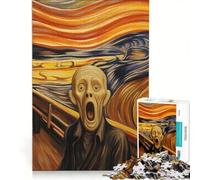 Puzzle 1000 pièces pour Adultes Style Scream Odyssée des émotions abstraites décoration Murale activités Amusantes à la Maison renforce Les Liens Amoureux 50x75cm