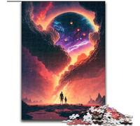 Puzzle 1000 pièces pour Adultes Sunset Fantasy Puzzle Jeu de réflexion pour Adolescents, pour Une soirée de Jeux en Famille (Taille : 26x38cm)