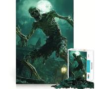 Puzzle 1000 pièces pour adultes sur le thème de l'horreur et des morts-vivants un jeu de mémoire amusant et amusant,aux pièces robustes et aux découpes nettes,un cadeau unique pour se détendre 50x75cm